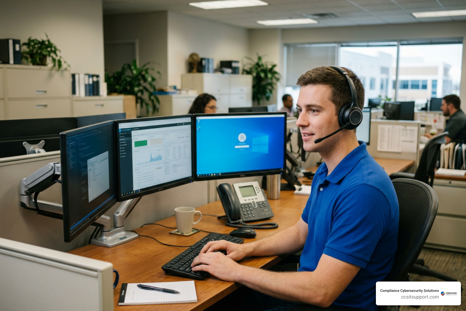 IT technician providing support