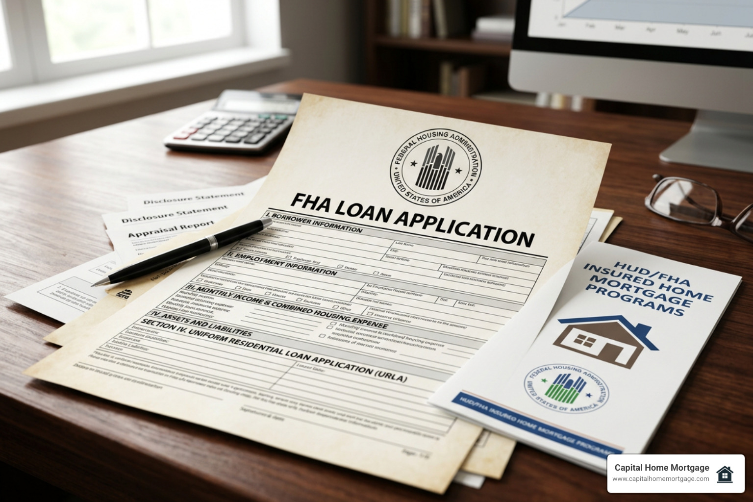 Federal Housing Administration seal and housing documentation