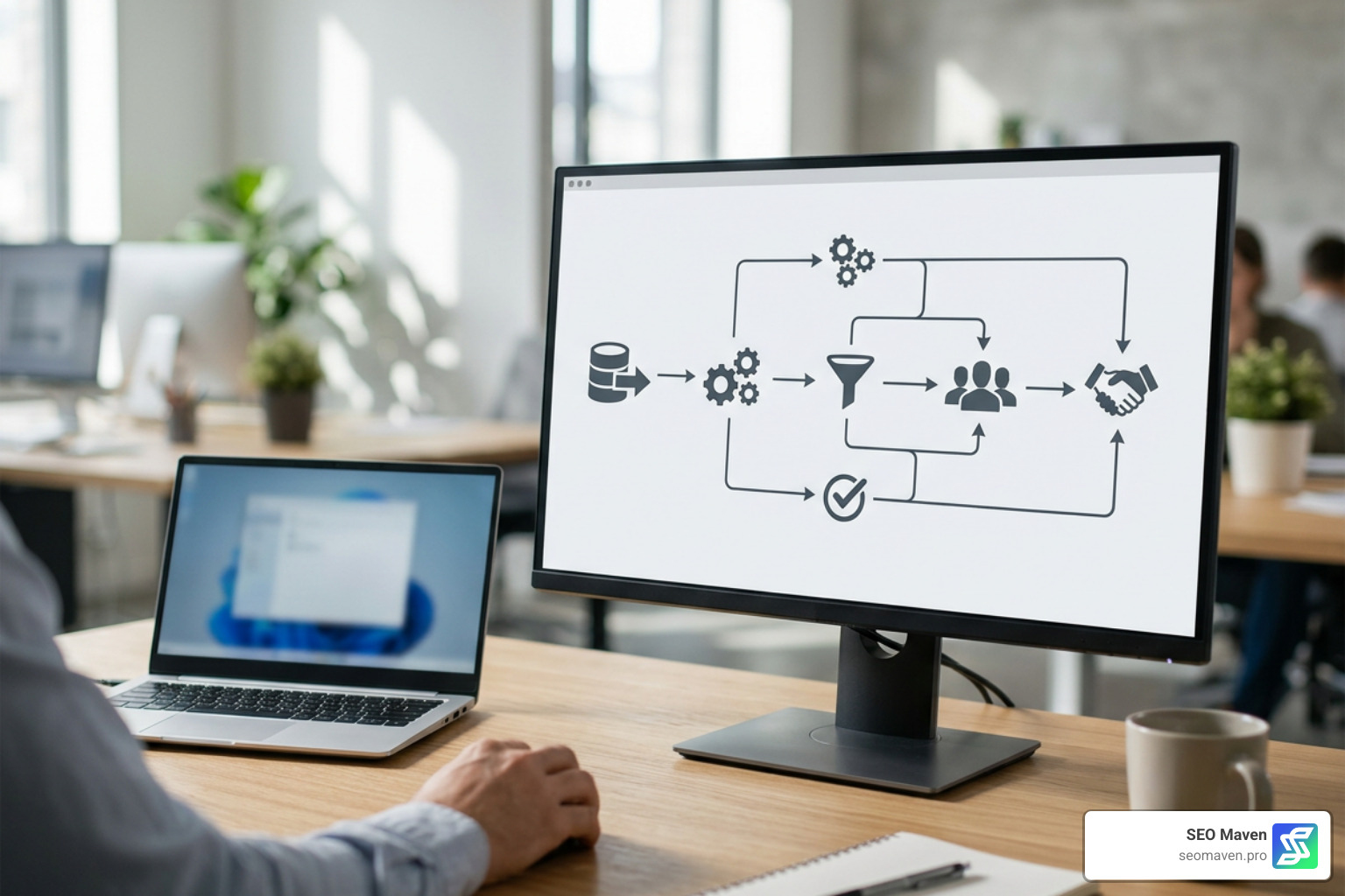 lead management workflow diagram showcasing lead routing from capture to close lead management workflow diagram showcasing lead routing from capture to close