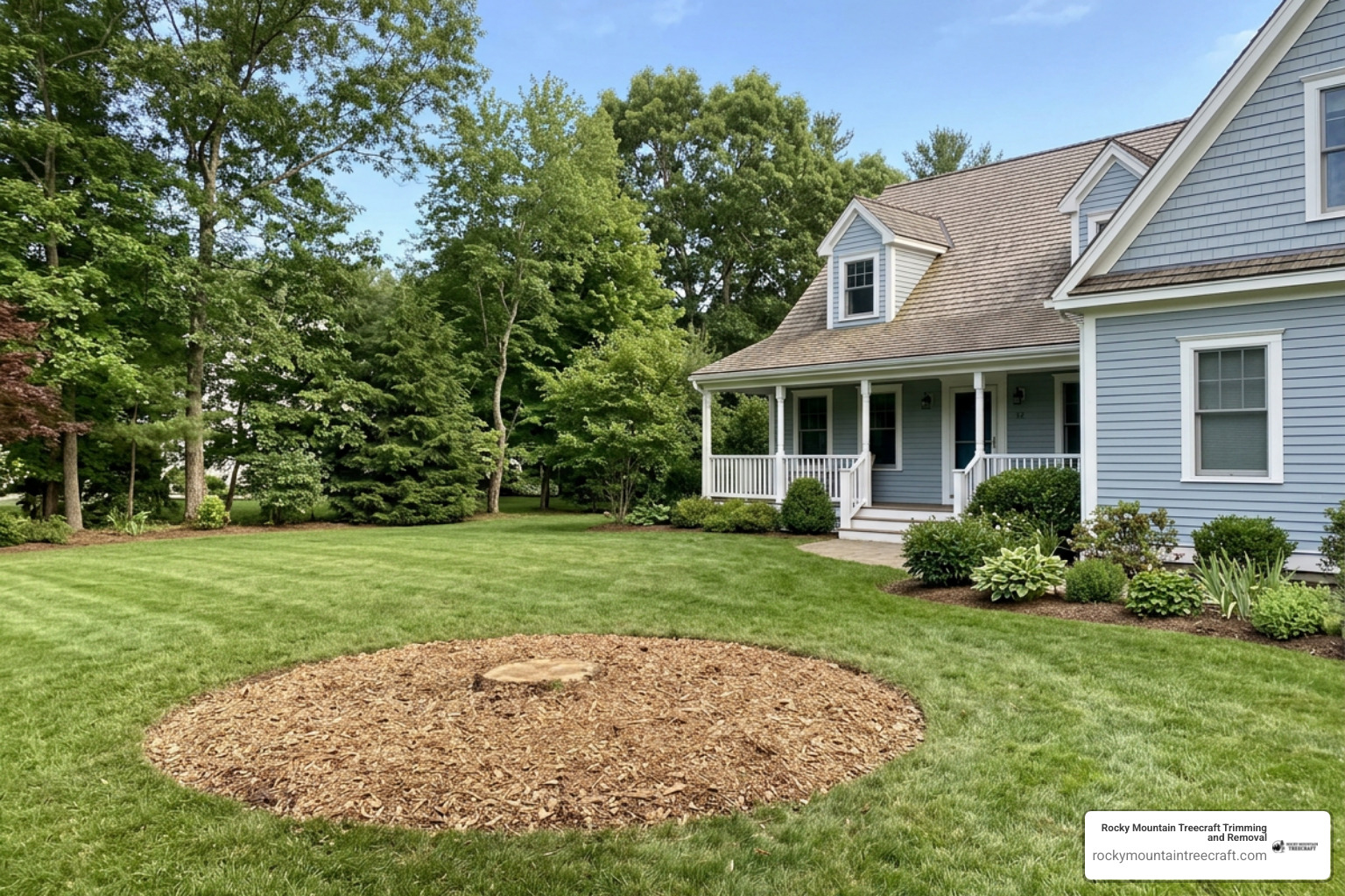 home property with clean tree stump removal site home property with clean tree stump removal site