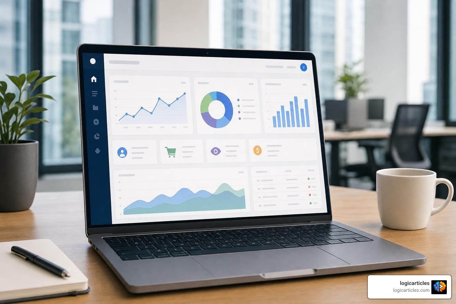 completed web application dashboard