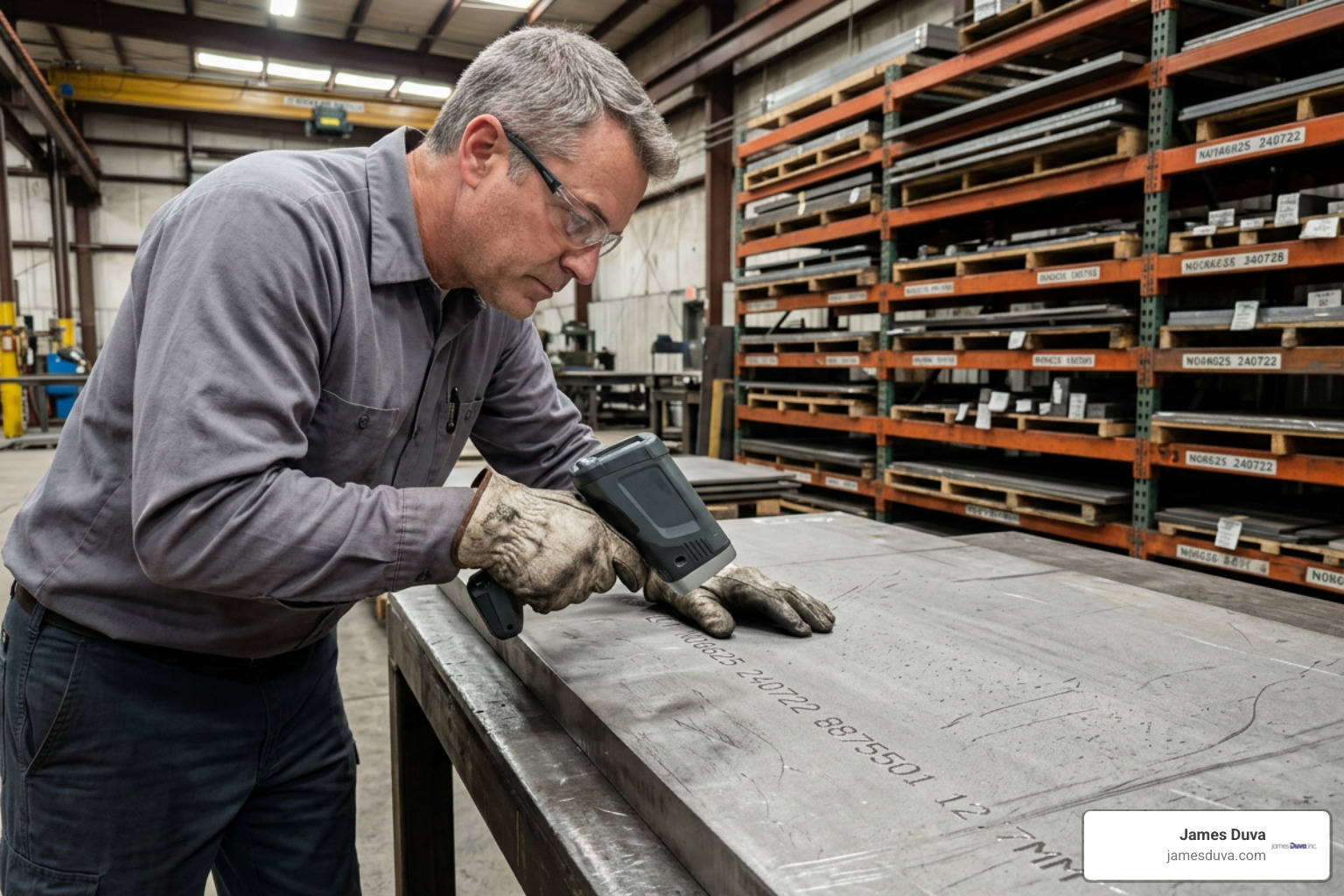 Quality inspection process verifying nickel alloy heat numbers and material certifications Quality inspection process verifying nickel alloy heat numbers and material certifications