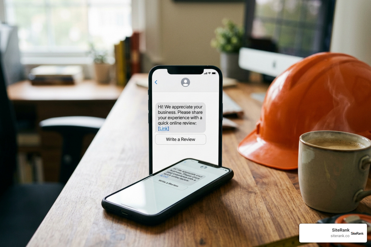 automated review request SMS workflow automated review request SMS workflow