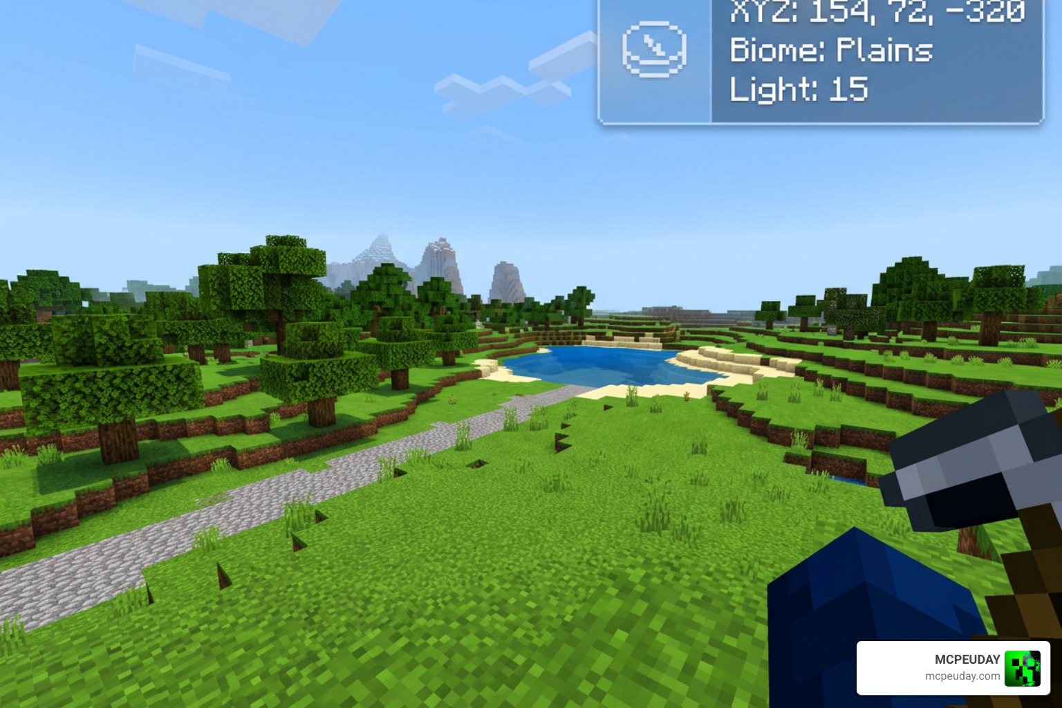 Coordinates Plus Minecraft HUD overlay Fabric mod Coordinates Plus Minecraft HUD overlay Fabric mod