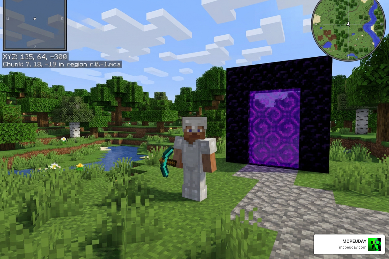 Nether portal coordinate calculation and player tracking Nether portal coordinate calculation and player tracking