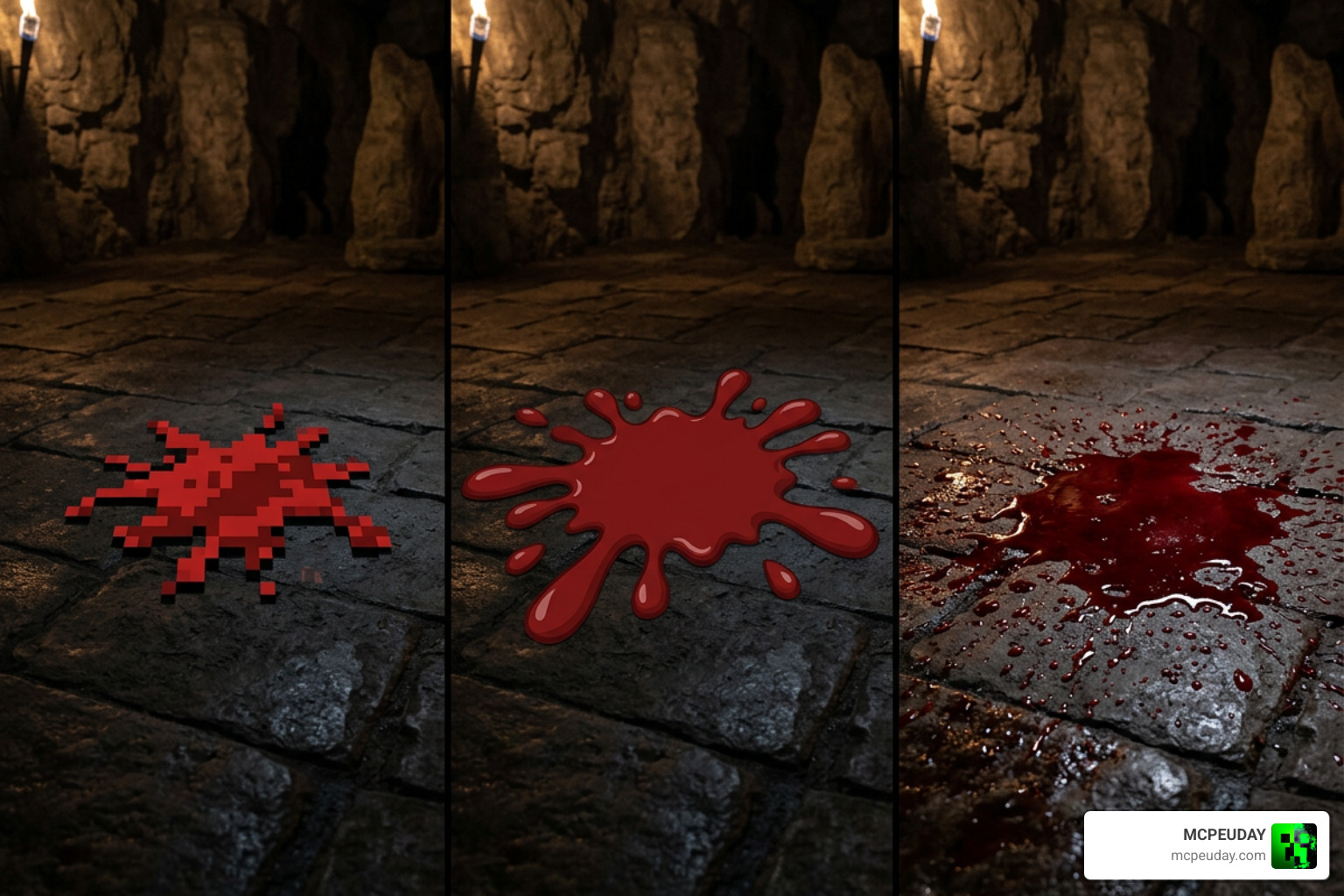 Custom blood textures and visual effects comparison across game engines Custom blood textures and visual effects comparison across game engines