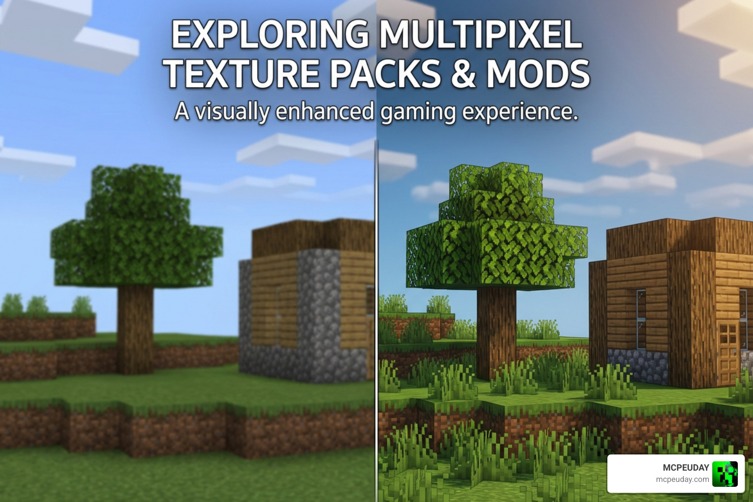 Minecraft resource pack selection menu showing custom graphics packs Minecraft resource pack selection menu showing custom graphics packs