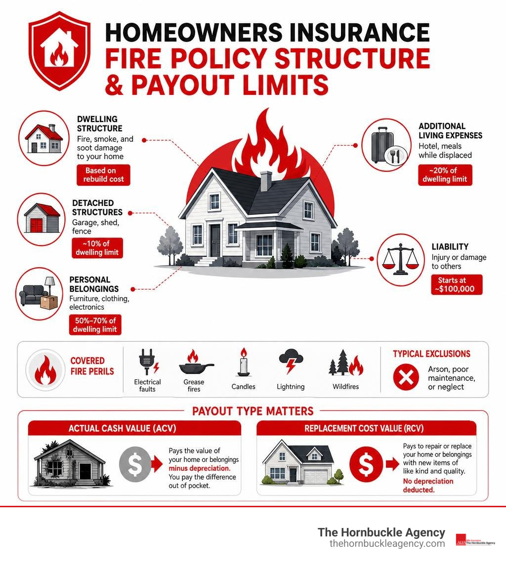 homeowners insurance fire policy structure and payout limits infographic infographic homeowners insurance fire policy structure and payout limits infographic infographic