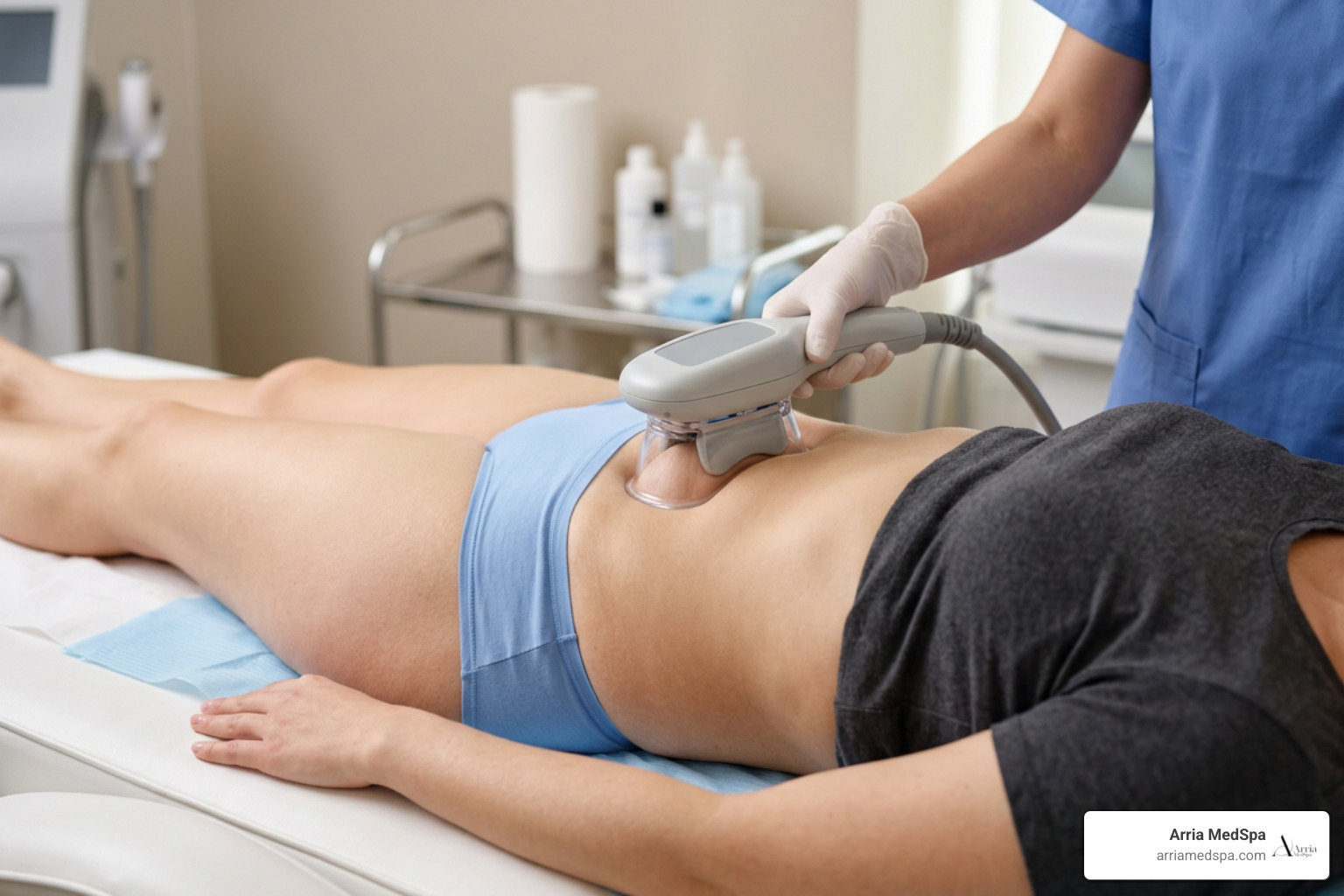 Coolsculpting Applicator Targeting Belly Fat Cells