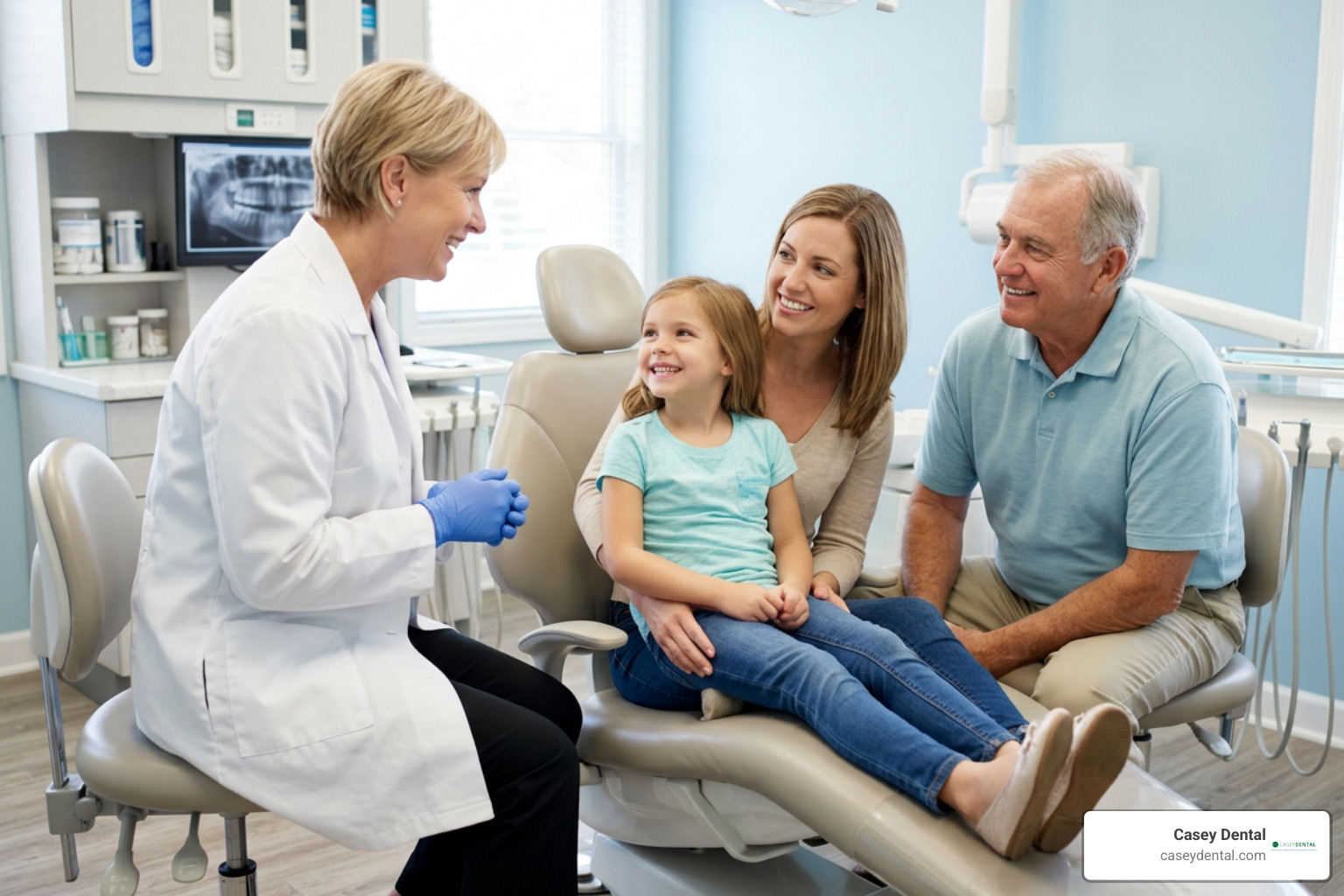 Friendly family dental consultation at Casey Dental in Pittston PA Friendly family dental consultation at Casey Dental in Pittston PA