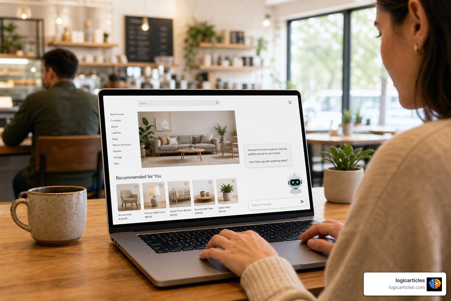 e-commerce personalization engine and customer chat interface