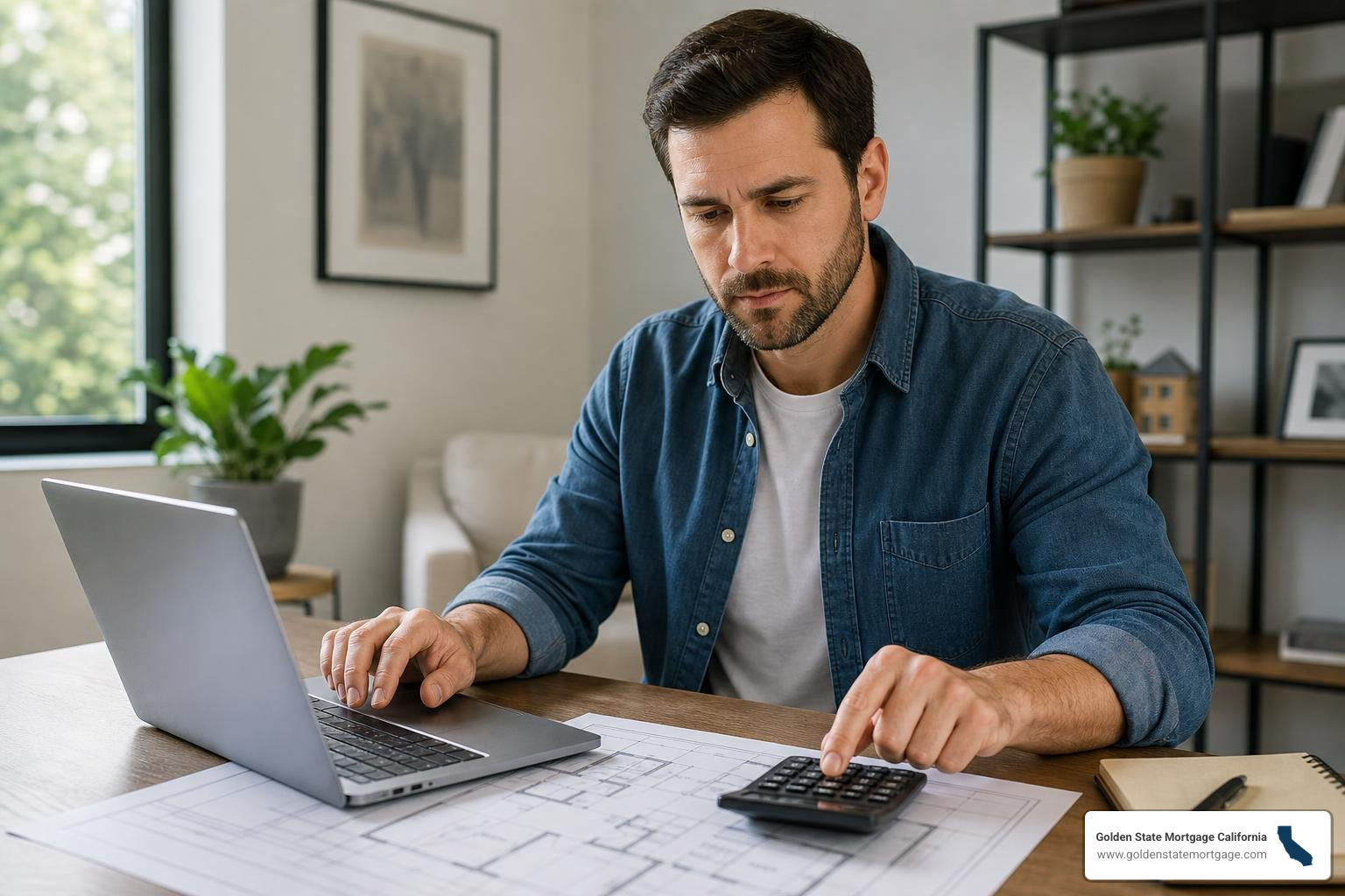 home equity calculation on computer screen