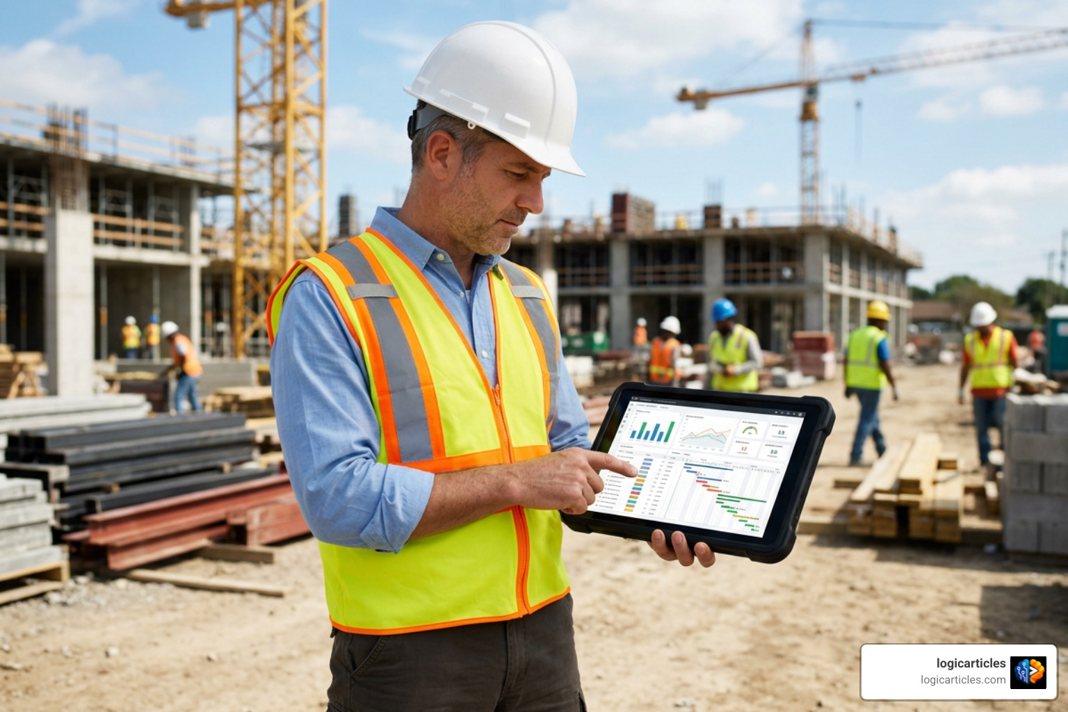 digital software dashboard for construction project control