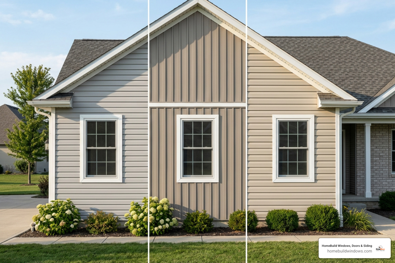 comparing horizontal vinyl lap siding with board and batten insulated vinyl and dutch lap