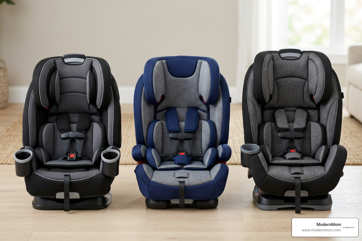 Multiple convertible car seats side by side for comparison Multiple convertible car seats side by side for comparison