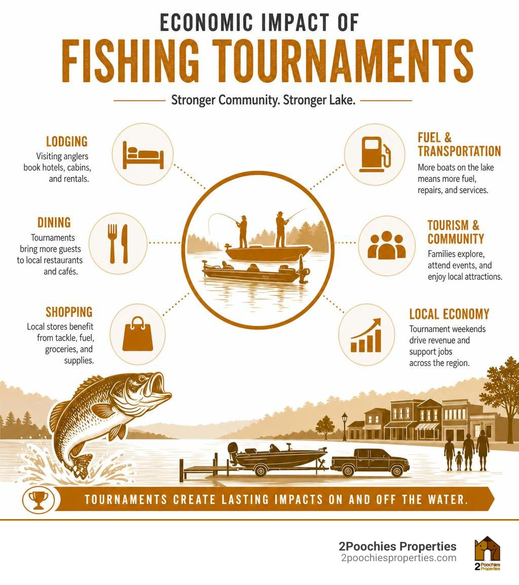 Economic impact of fishing tournaments infographic infographic