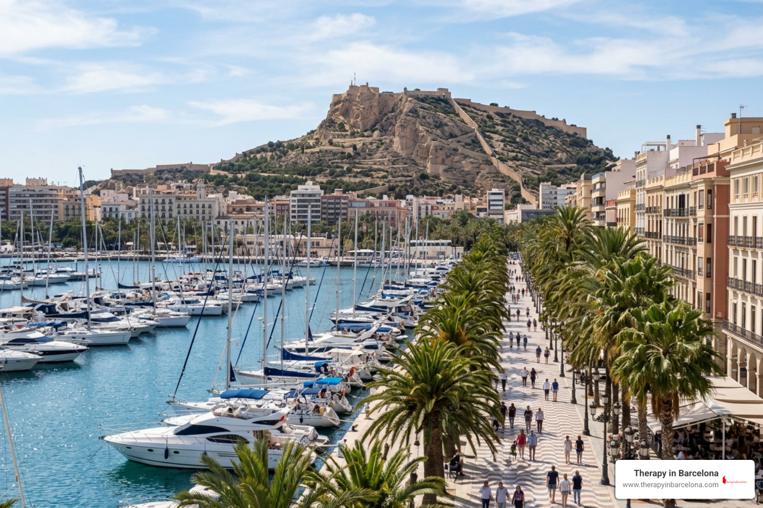 Alicante Spain waterfront Santa Barbara Castle Alicante Spain waterfront Santa Barbara Castle