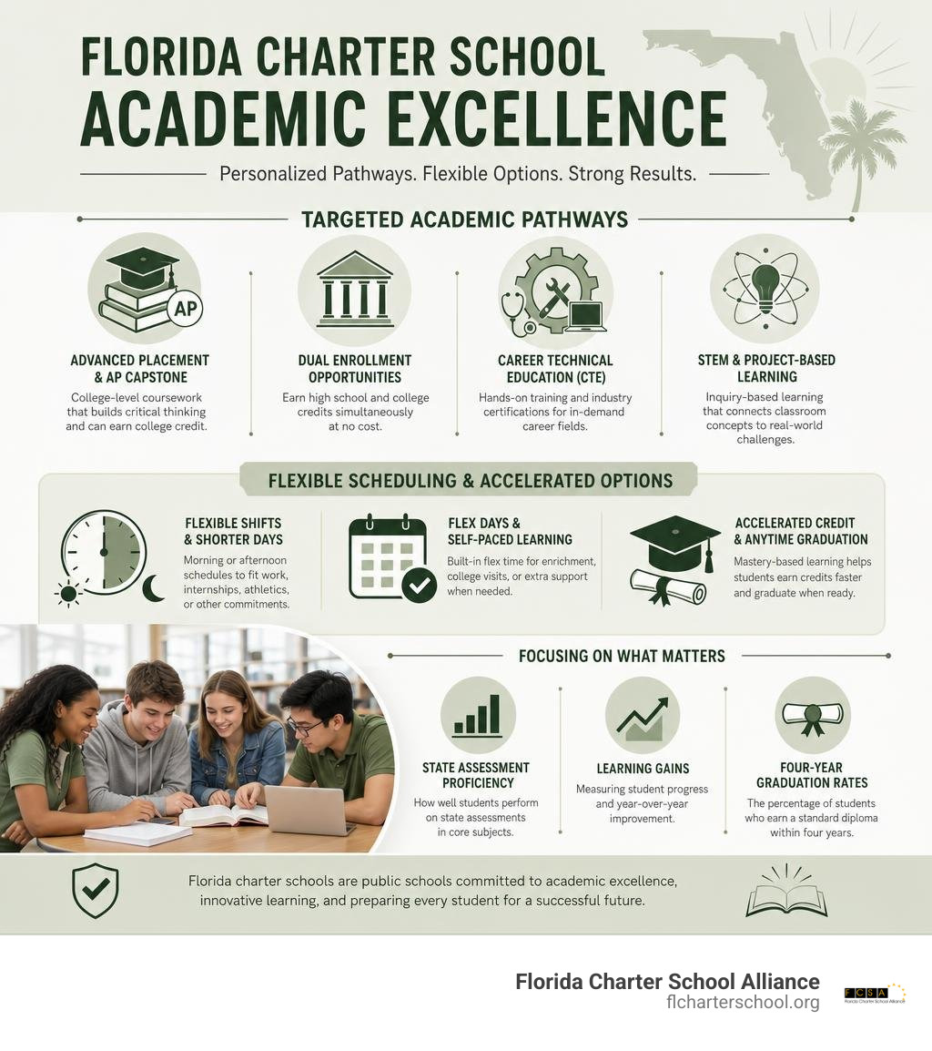 Florida Charter School Academic Excellence infographic Florida Charter School Academic Excellence infographic