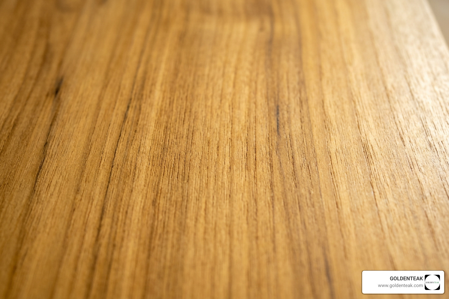 Close up inspection of Grade A teak wood grain showing smooth finish and tight wood fibers Close up inspection of Grade A teak wood grain showing smooth finish and tight wood fibers