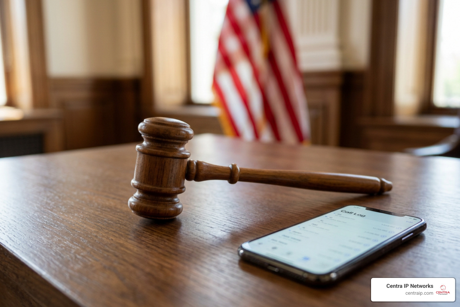 legal gavel next to smartphone showing call log legal gavel next to smartphone showing call log