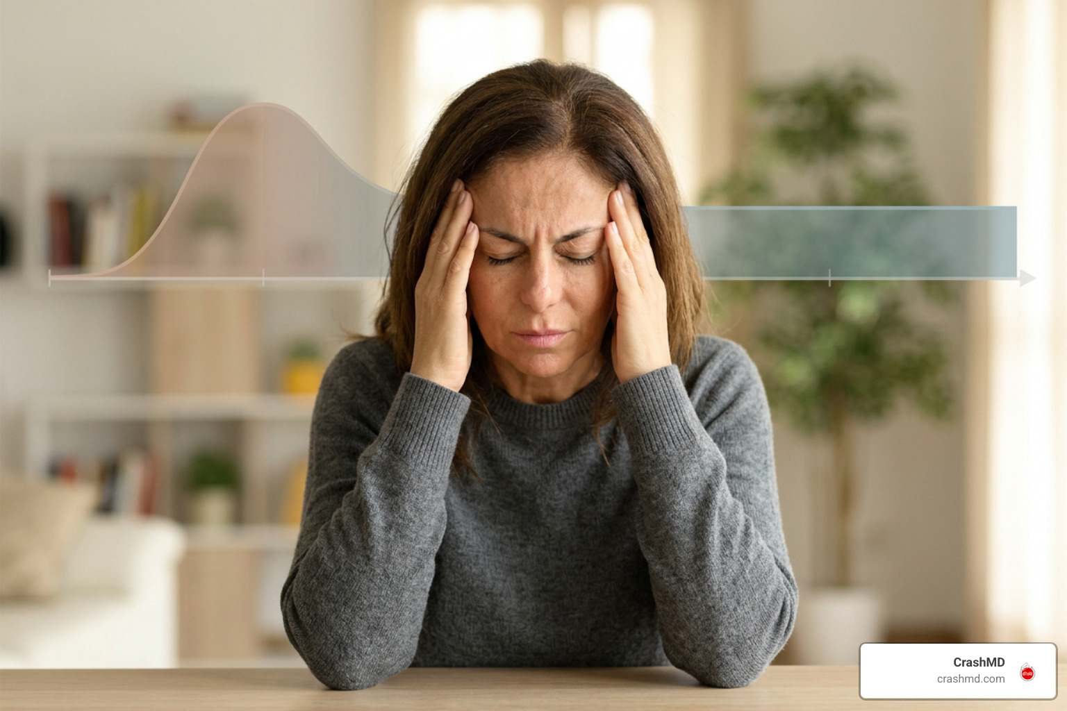 Post-traumatic headache timeline showing acute and persistent phases Post-traumatic headache timeline showing acute and persistent phases
