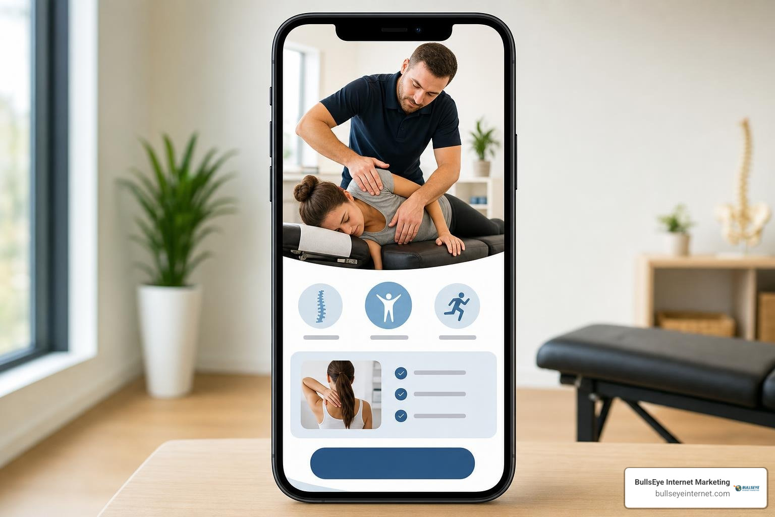 High-converting mobile chiropractic landing page design