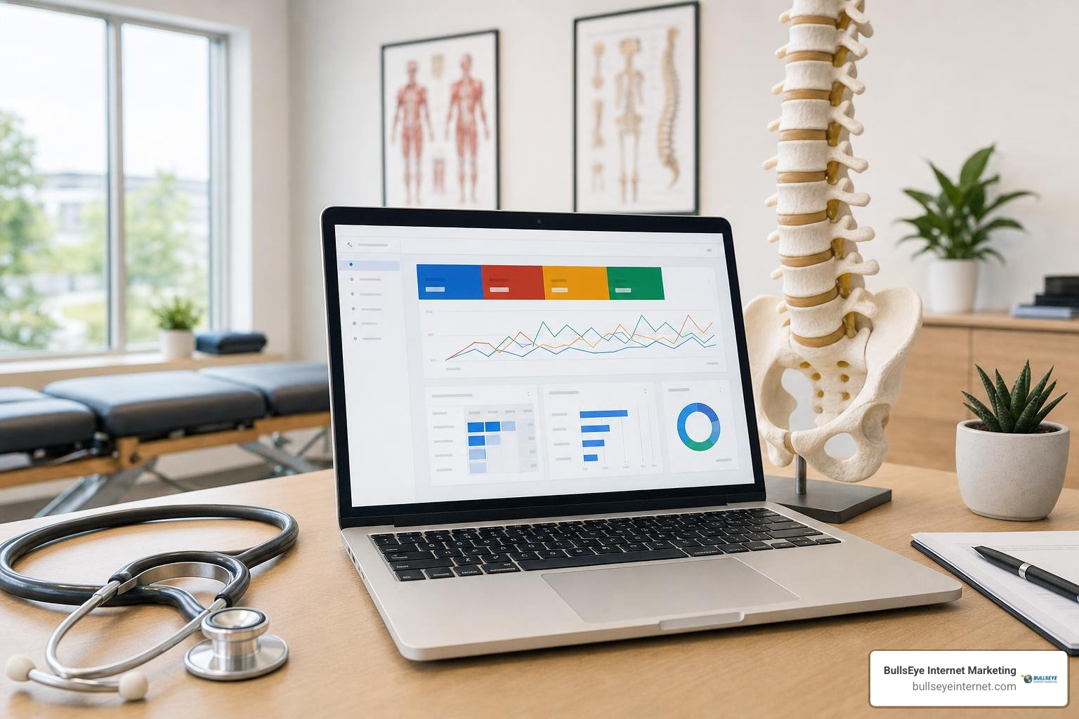 Chiropractic Google Ads analytics dashboard