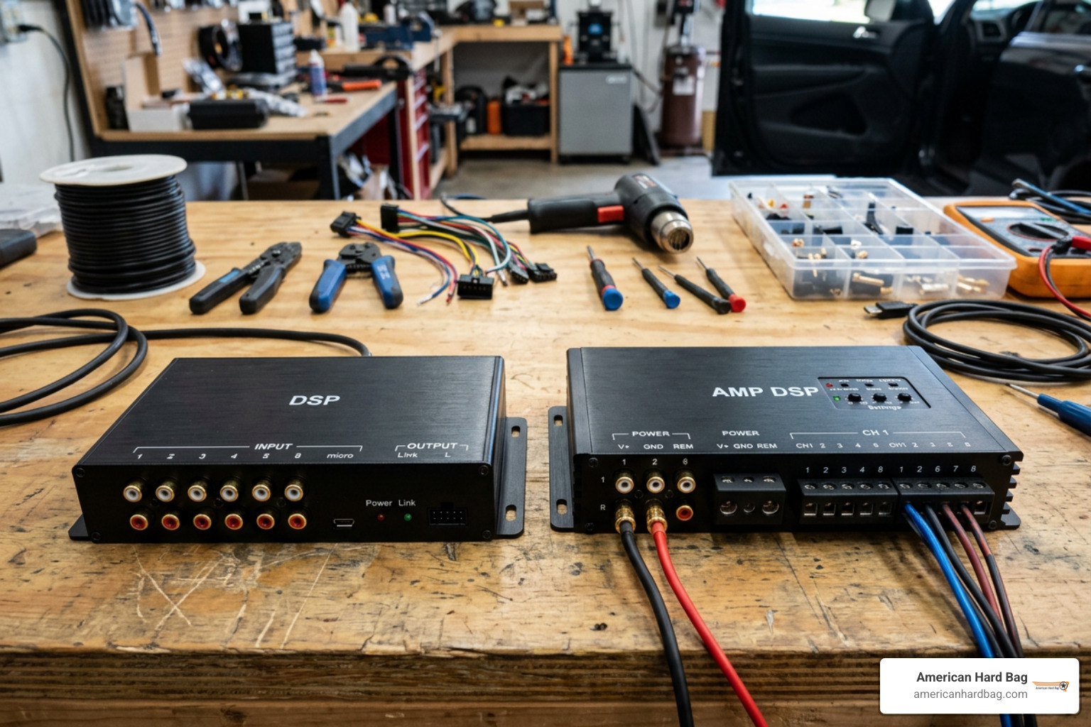 standalone DSP unit and integrated DSP amplifier setup