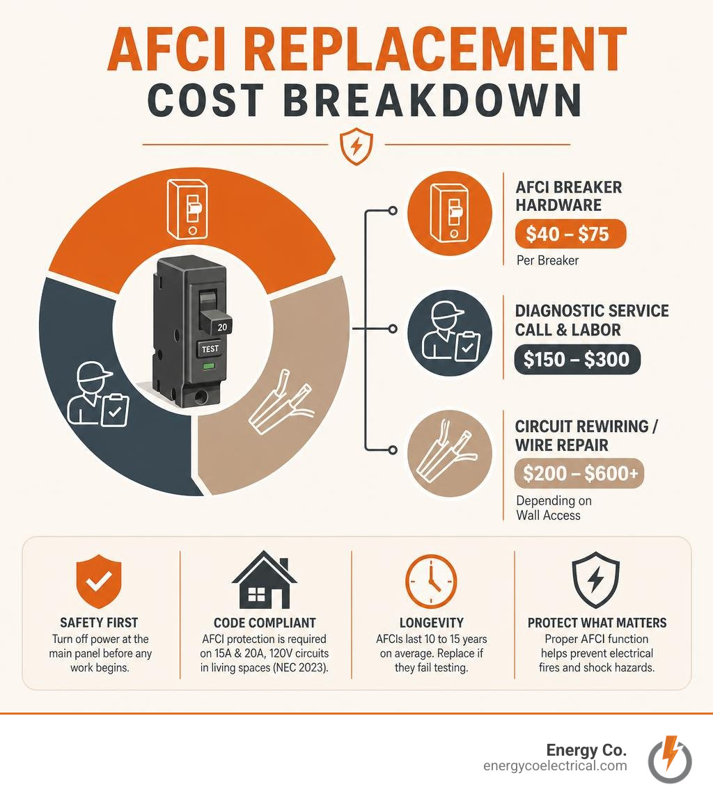 AFCI replacement cost breakdown infographic infographic AFCI replacement cost breakdown infographic infographic