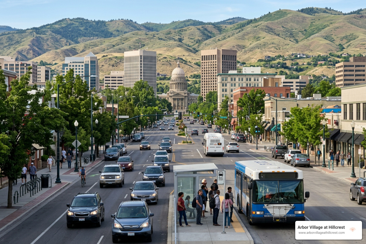 Boise traffic flow and public transit infrastructure