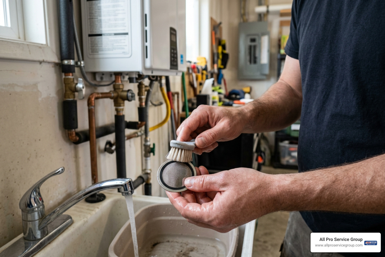 Inlet filter screen cleaning Inlet filter screen cleaning
