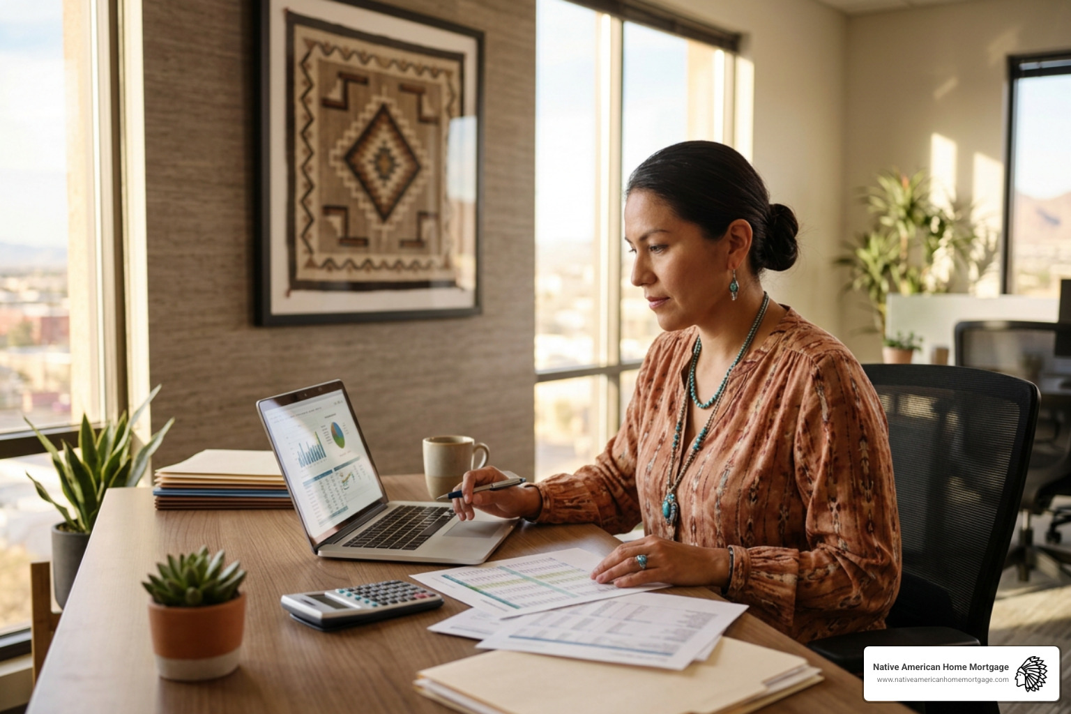 Native business owner utilizing capital tools Native business owner utilizing capital tools