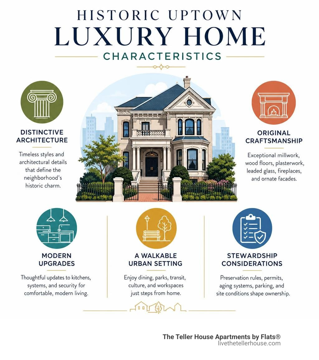 Historic Uptown luxury home characteristics infographic infographic Historic Uptown luxury home characteristics infographic infographic