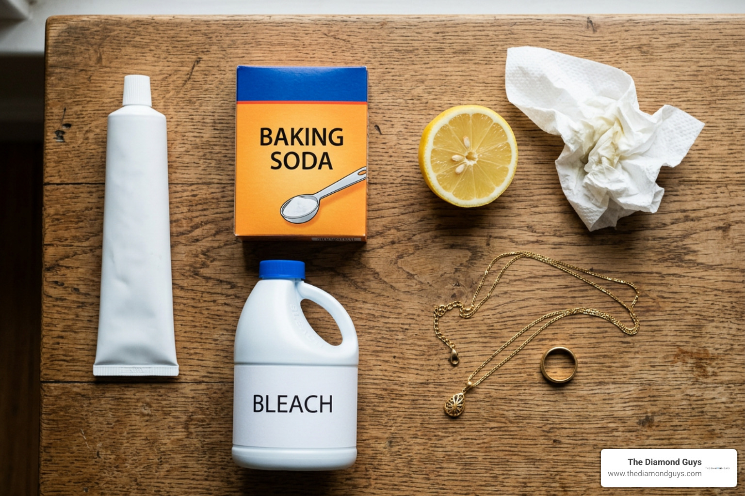 Harmful household cleaning products to avoid when cleaning gold jewelry Harmful household cleaning products to avoid when cleaning gold jewelry