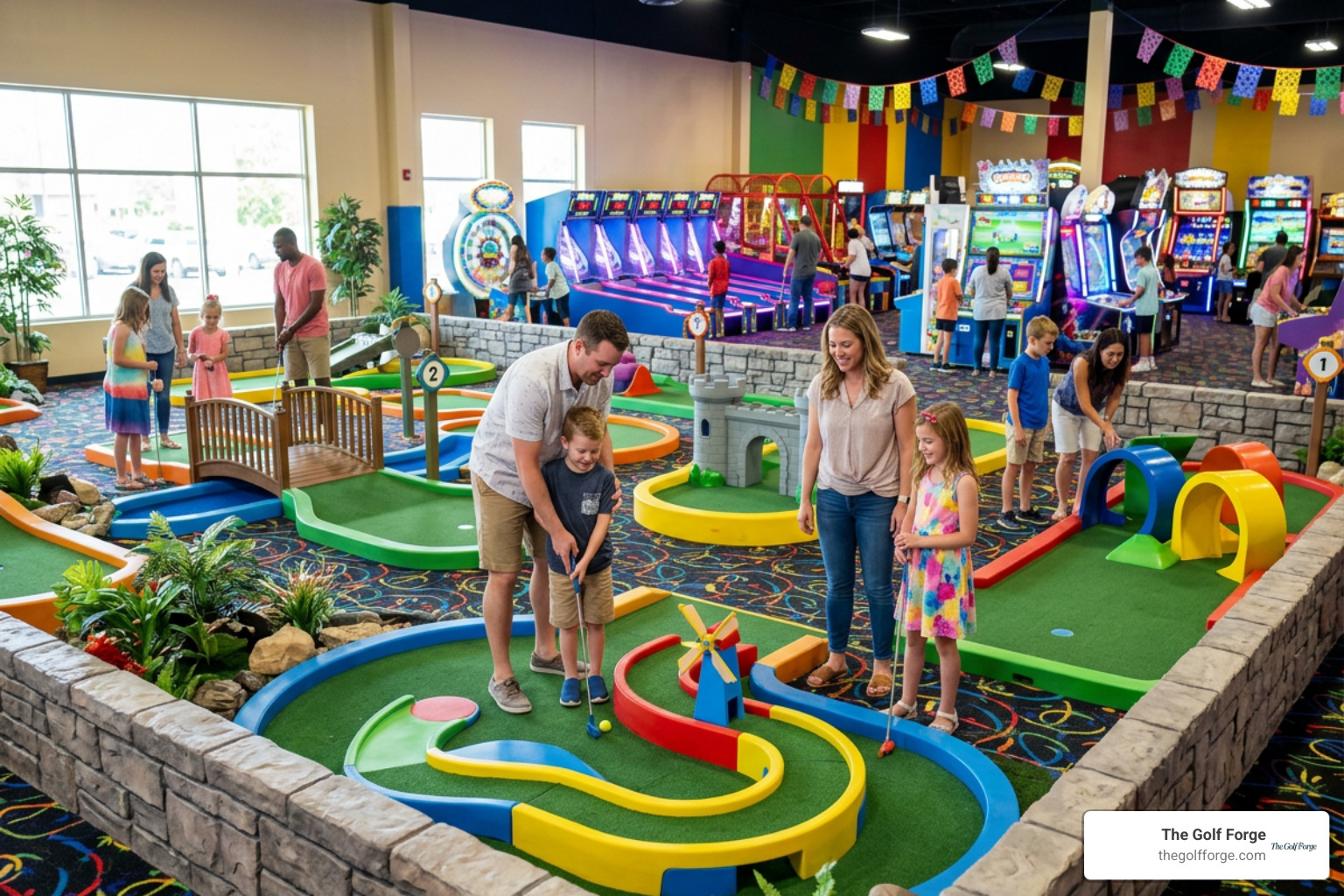 indoor family entertainment center with mini golf and arcades indoor family entertainment center with mini golf and arcades