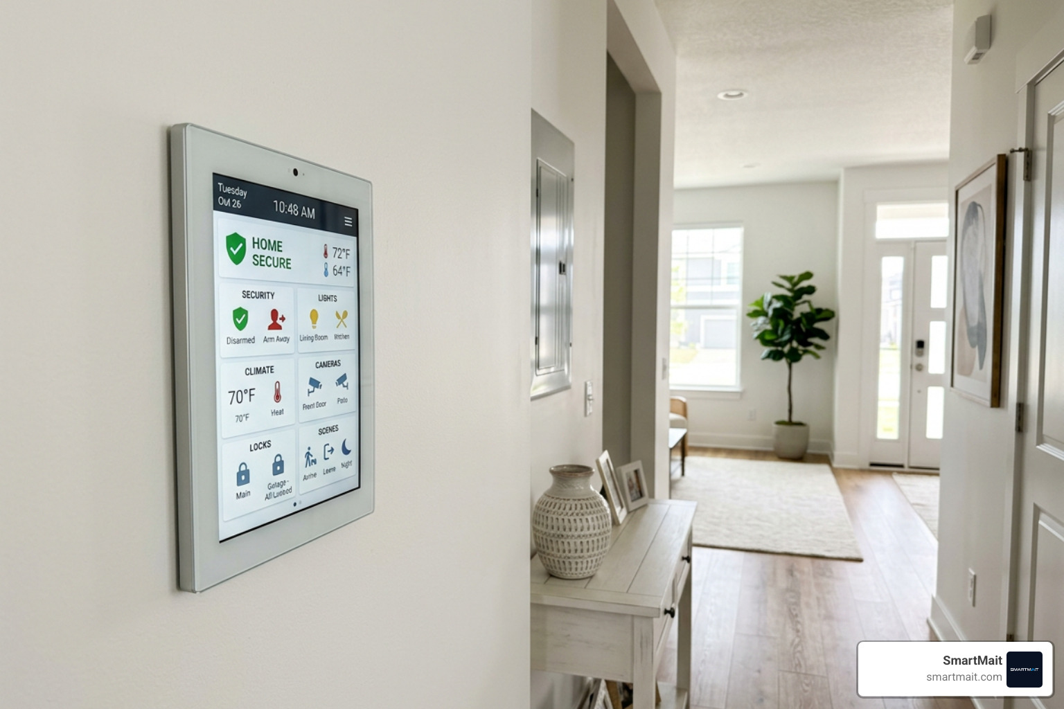 Modern touch panel security interface