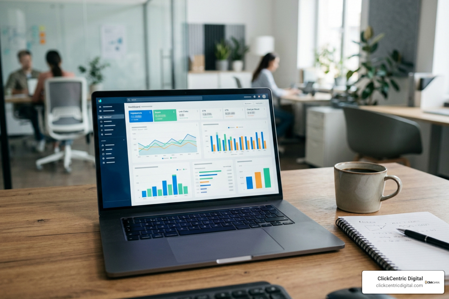 Meta Ads Manager performance dashboard tracking metrics like CPL, CTR, ROAS, and Ad Frequency