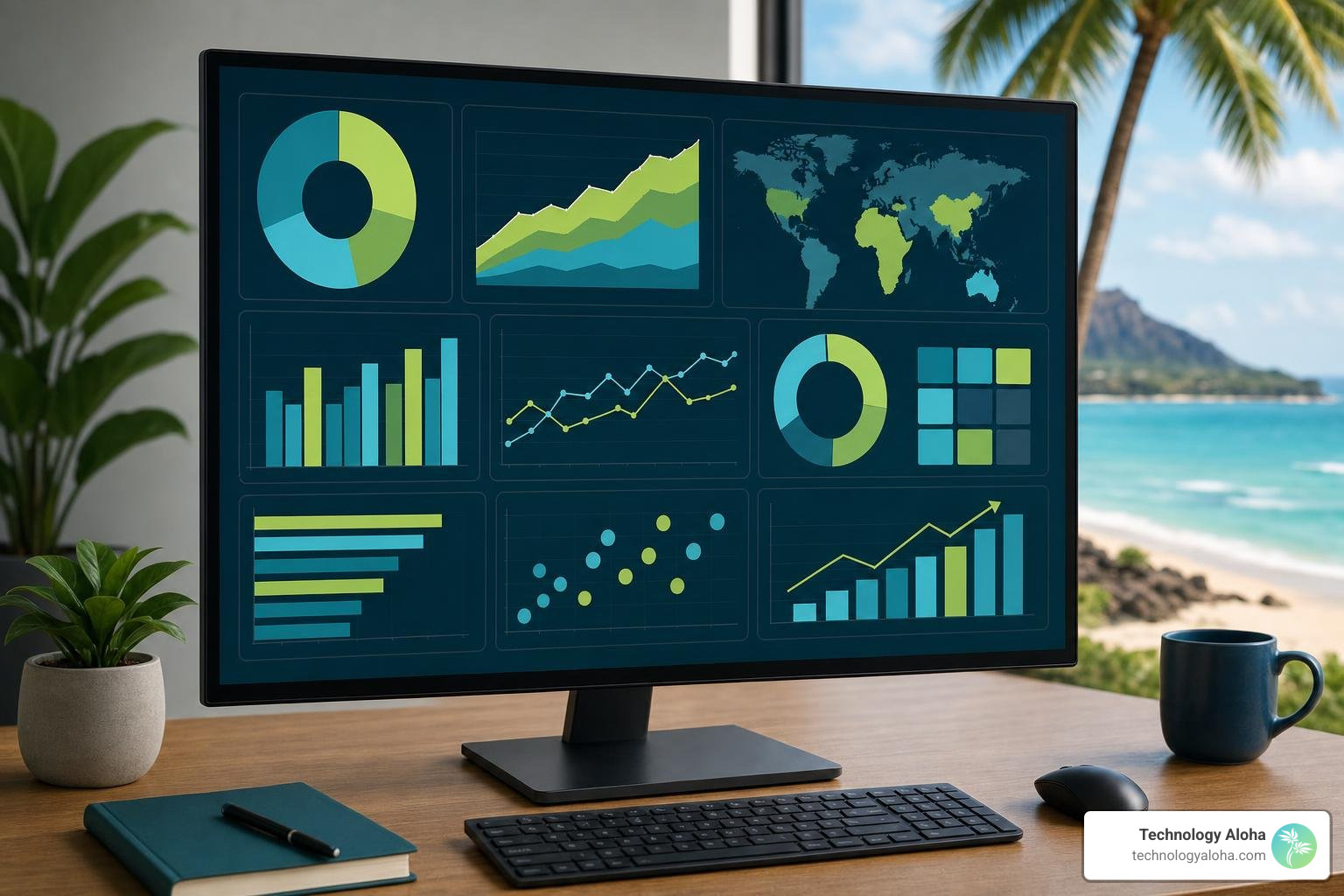 Situation analysis dashboard reviewing internal data and market research Situation analysis dashboard reviewing internal data and market research
