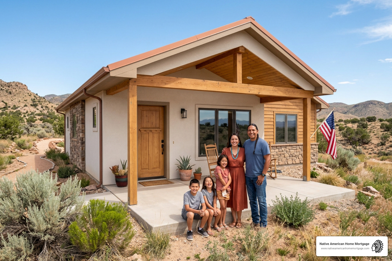 Modern home constructed for Native American veteran family Modern home constructed for Native American veteran family