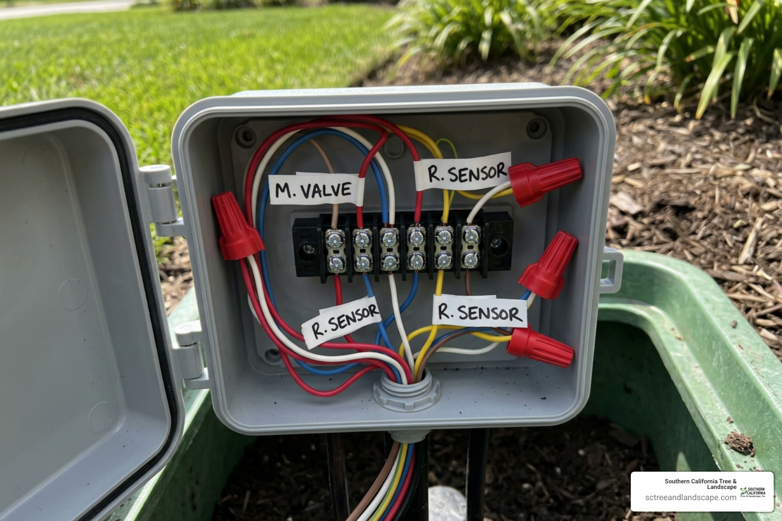 master valve and sensor terminal block connections