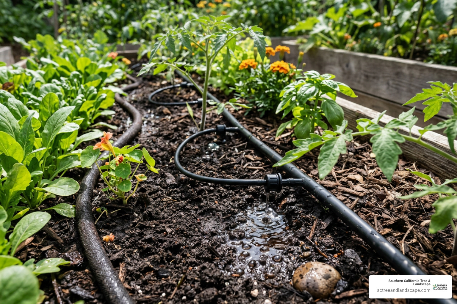 drip irrigation system watering garden beds drip irrigation system watering garden beds