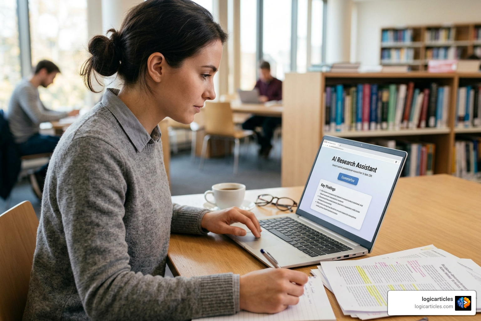 academic interface generating paper summary highlights