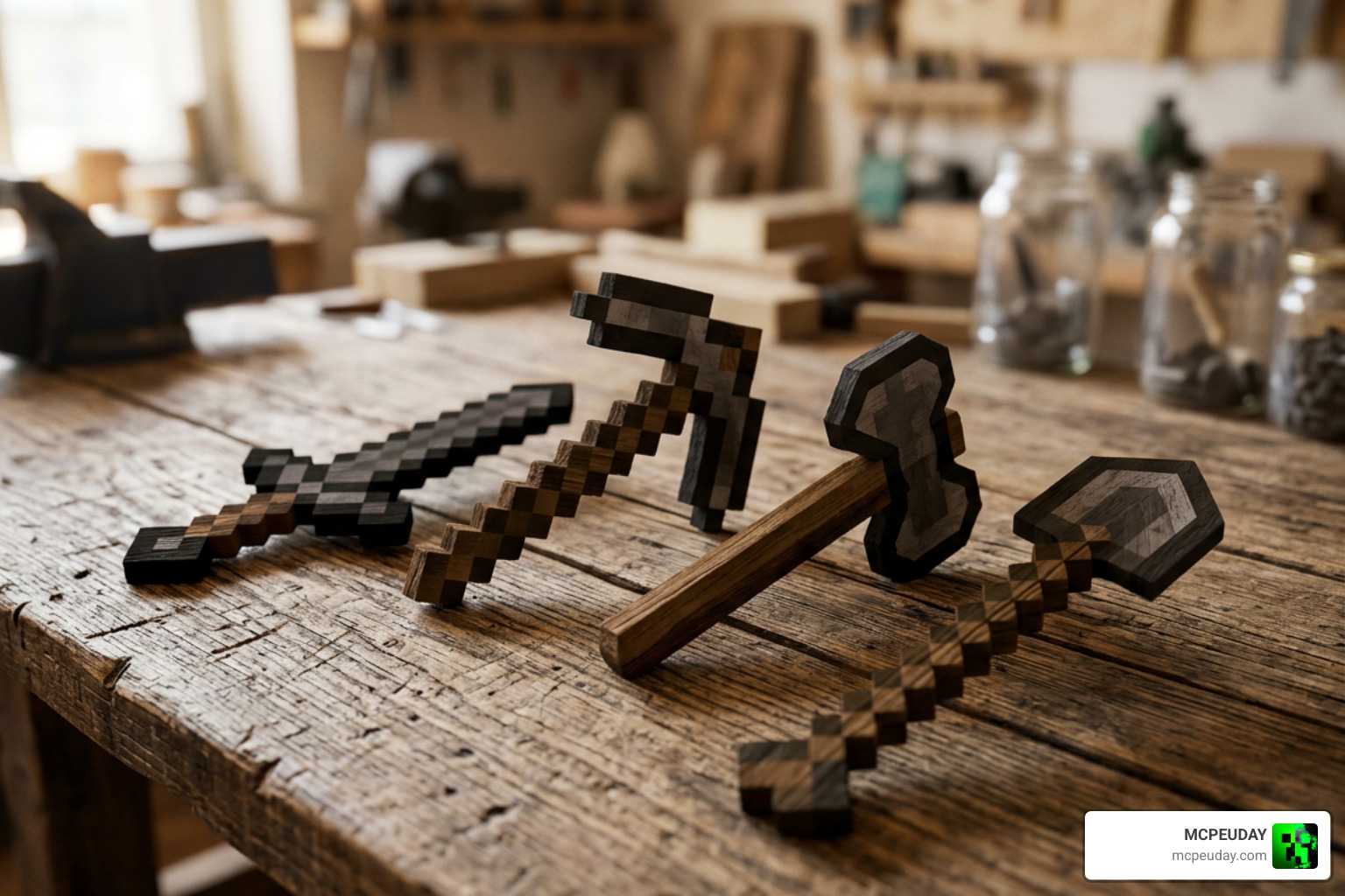 32x32 detailed 3D tool models showcase