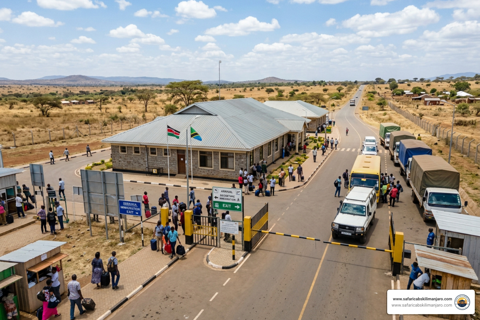 Cross-border entry point at Isebania