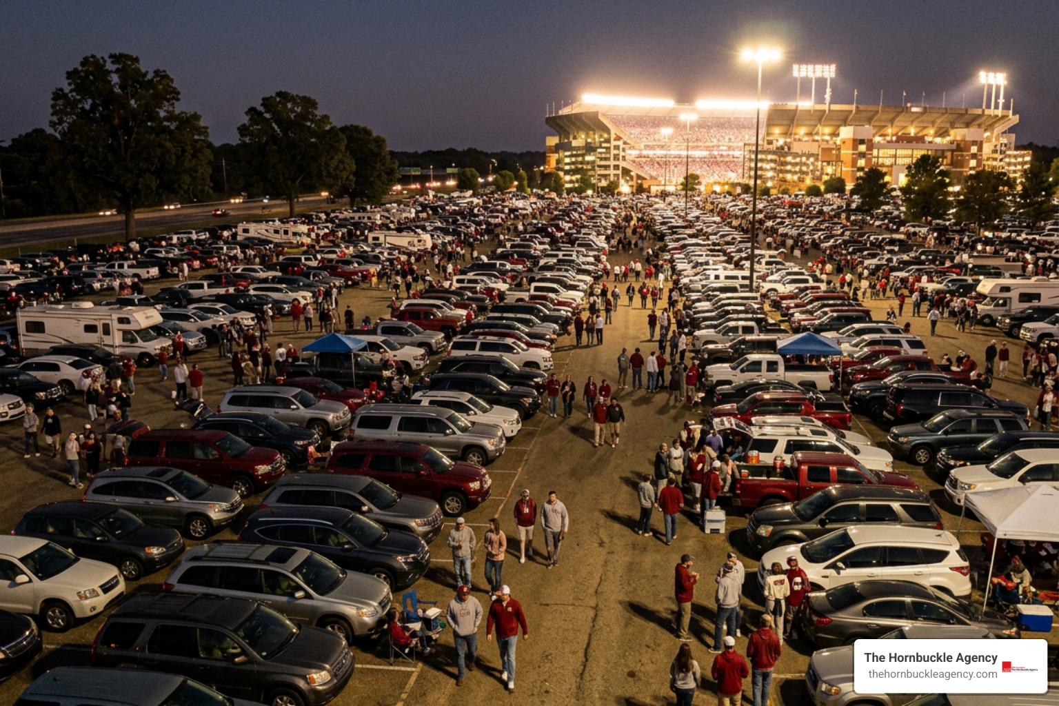 packed stadium parking lot with closely parked vehicles and no palm trees packed stadium parking lot with closely parked vehicles and no palm trees