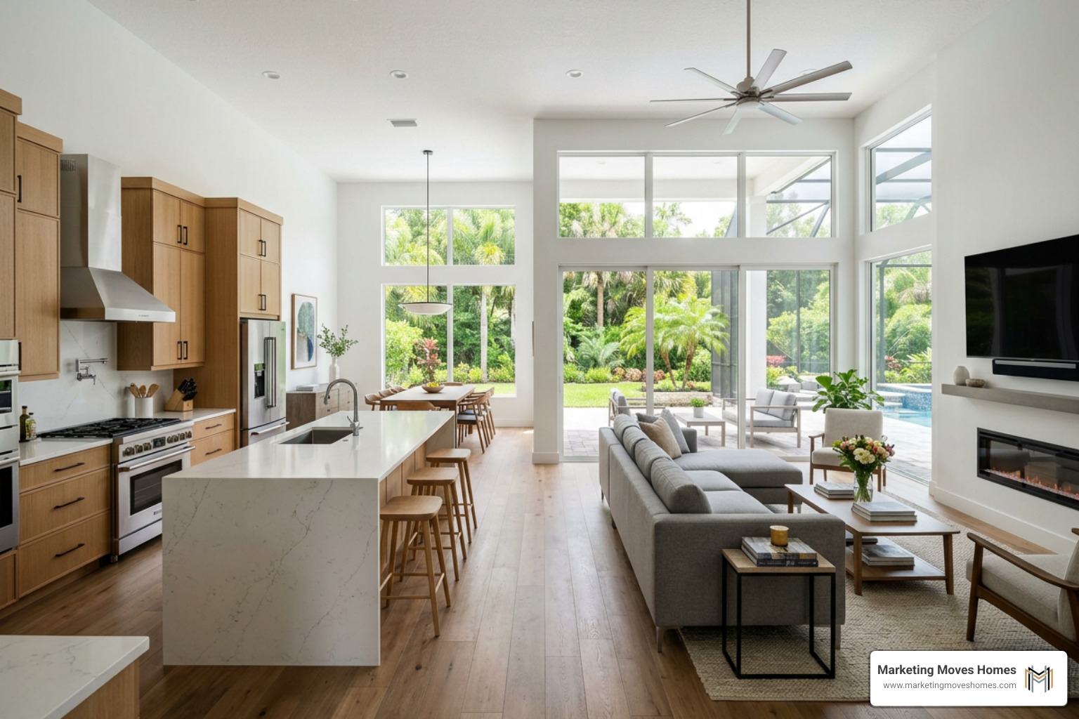 Renovated modern home interior in Lake Nona Central Florida Renovated modern home interior in Lake Nona Central Florida