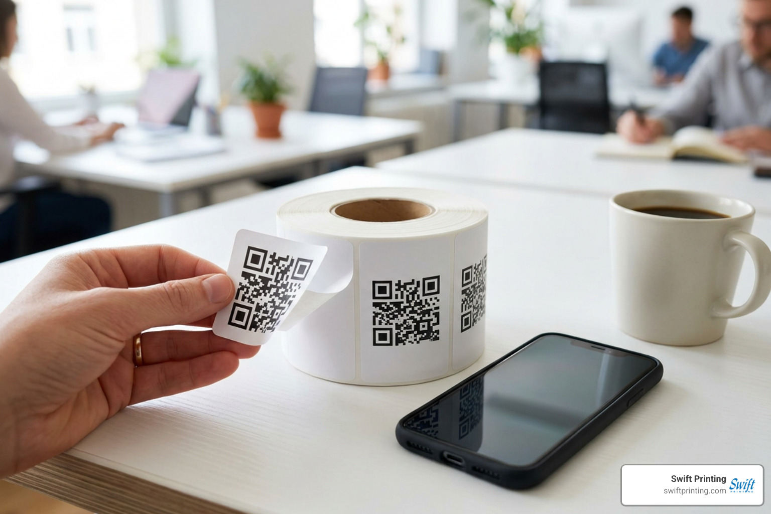 printing qr code stickers