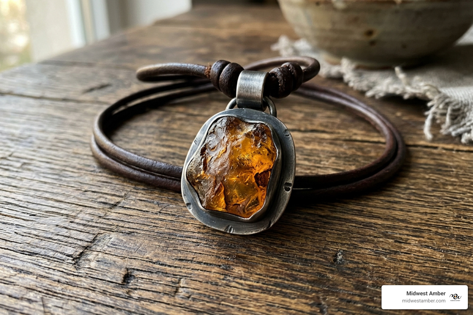 unique men's amber jewelry