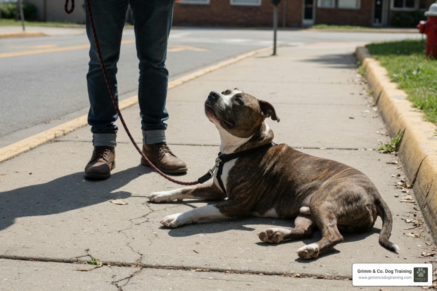 dog walking on a loose leash dog walking on a loose leash