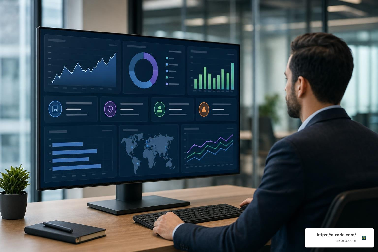 AI insurance technology dashboard